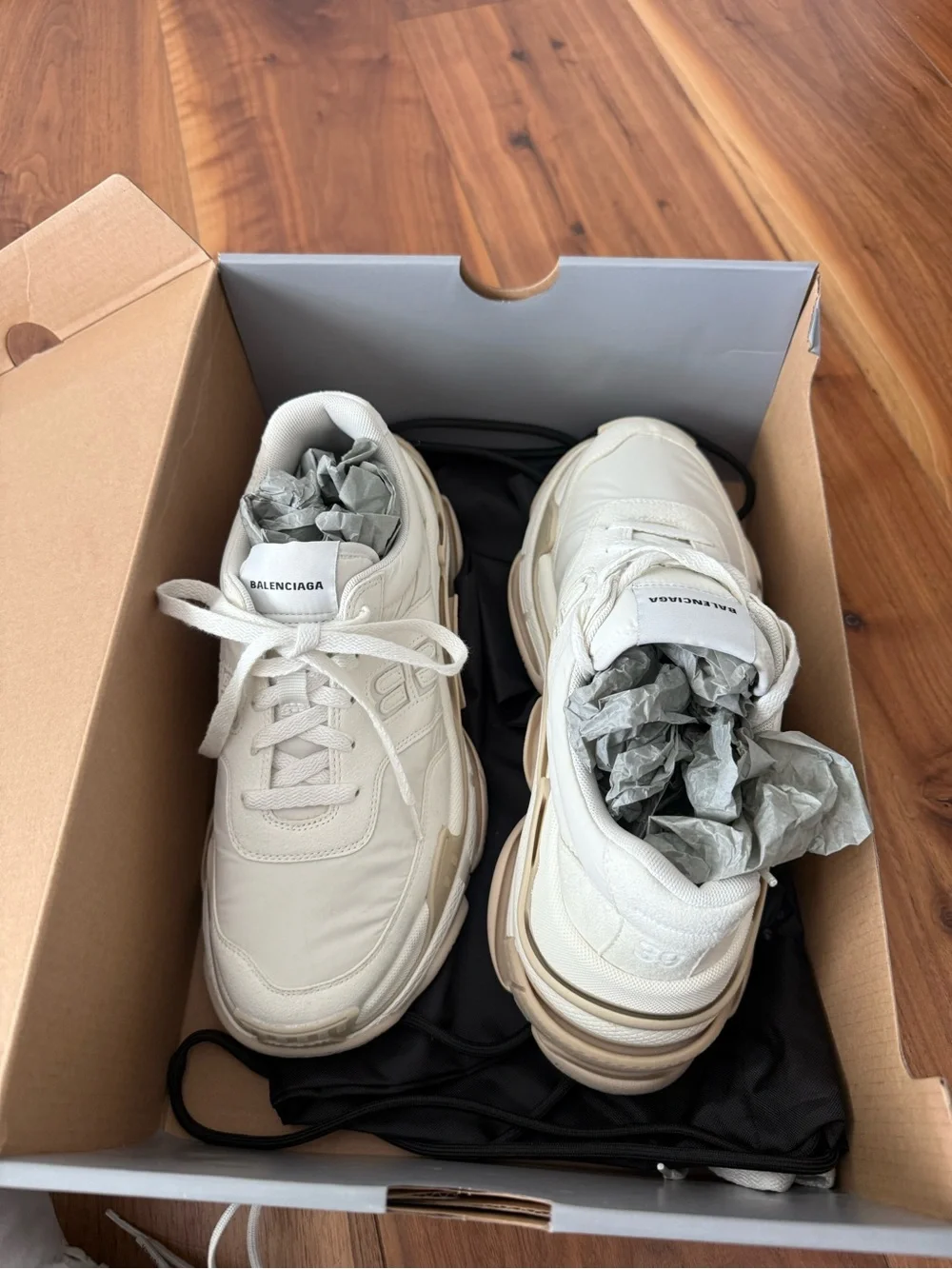 Balenciaga Triple S Sneakers - Cream & Beige